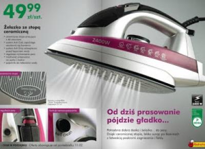 Żelazko ze stopą ceramiczną 2400 W z Biedronki