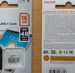 Test: Karta micro SD SanDisk ultra 16 GB z Biedronki