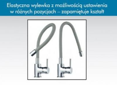 Bateria kuchenna z elastyczną wylewką Smukee z Biedronki