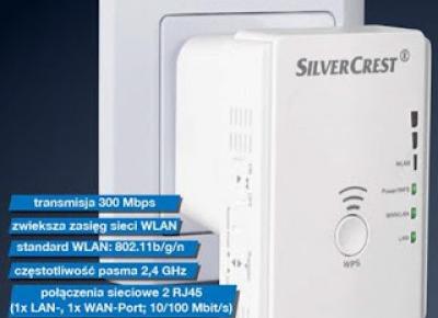 Co w Lidlu: Wzmacniacz sygnału WiFi Silvercrest z Lidla