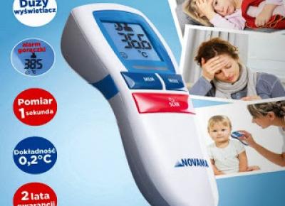 Bezdotykowy termometr Free Novama z Biedronki