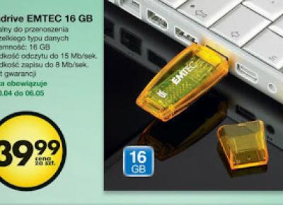 Pendrive EMTEC 16 GB z Biedronki