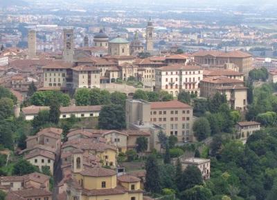 Reszta Polski i świata : Bergamo widziane z góry