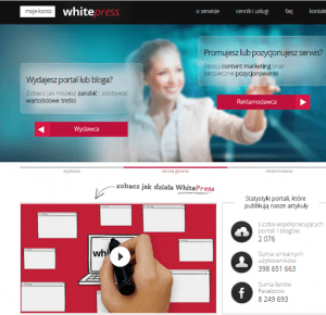 WhitePress Zarabianie na blogach -