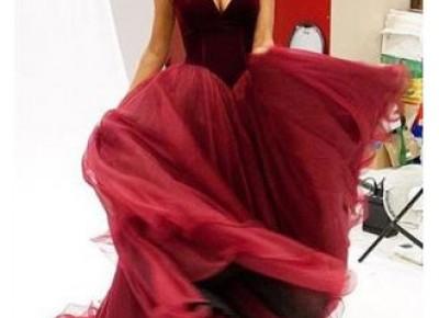 2017 Burgundy Velvet Prom Dresses Sweetheart Neck Long Princess Vintage Evening Gowns_Prom Dresses 2017_Prom Dresses_Special Occasion Dresses_Buy High Quality Dresses from Dress Factory - Babyonlinedr