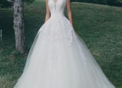 A-Line Appliques Glamorous Sleeveless Tulle Wedding Dress_Wedding Dresses 2017_Wedding Dresses_Buy High Quality Dresses from Dress Factory - Babyonlinedress.com