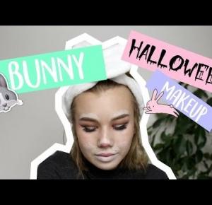 LAST MINUTE BUNNY HALLOWEEN MAKEUP | karinamucha