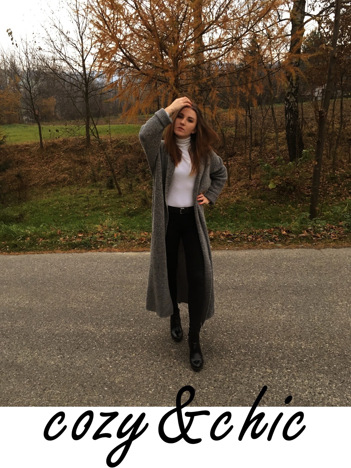 Sweater as a coat #ootd - mów mi Kasia