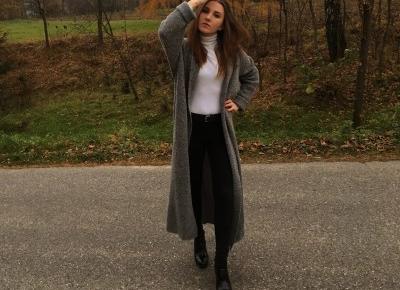 Sweater as a coat #ootd - mów mi Kasia