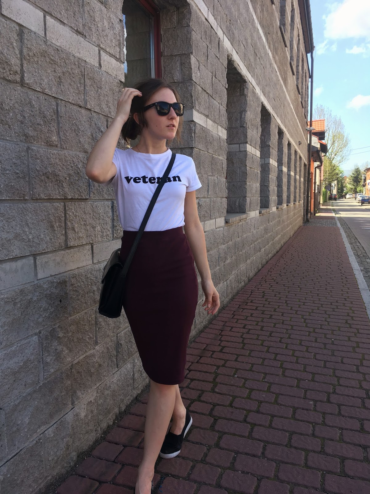 Tube skirt & casual t-shirt #outfit        |         mów mi Kasia