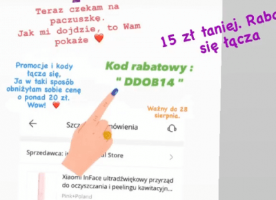 kod rabatowy DDOB14, -15ZL taniej na AliExpress