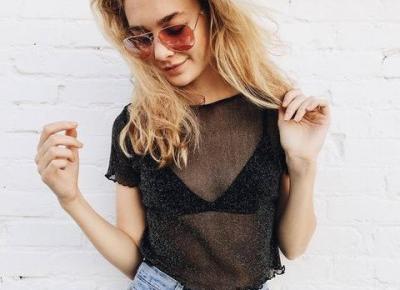   Chicloth See-through Black Top  