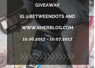 Changes & Giveaway 10.06.2017 - 10.07.2017 | KHERBLOG | All about korean & natural beauty with a dose of lifestyle