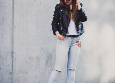 Leather, jeans and roses - Kowalska Kinga