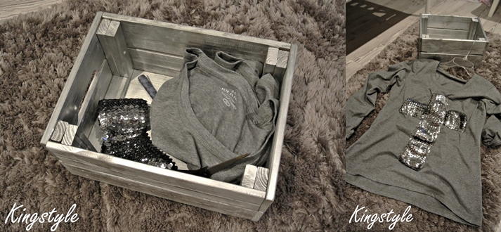 Kingstyle ღ: 54ღ.Dark Grey Blouse With Sequins
