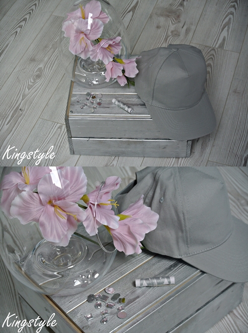 Kingstyle ღ: 71ღ. Grey Spring Cap With Silver Crystals 