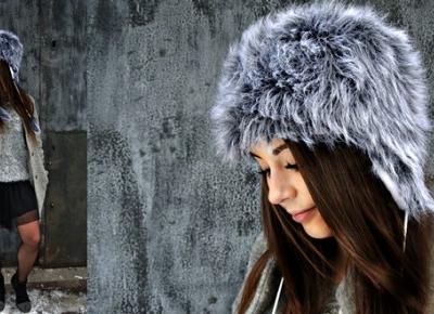 Kingstyle ღ: 51ღ. Beautiful Grey Fur Cap With PonPon