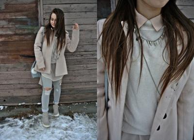 Kingstyle ღ: 53ღ. Shirt Of Peach Color In Winter Stylisation 