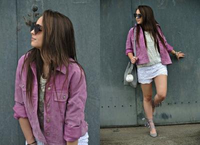 76á¦. Purple Jacket The Main Detail In Look 