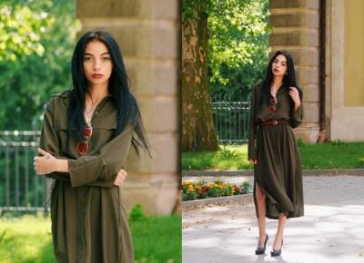 WOMENS OLIVE DRESS