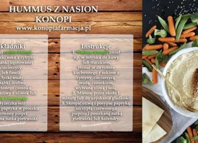 Hummus z nasion konopi