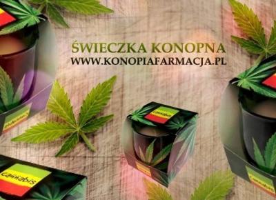 ZAPACHOWA ŚWIECZKA - CANNABIS  IDEALNA NA PREZENT !!!