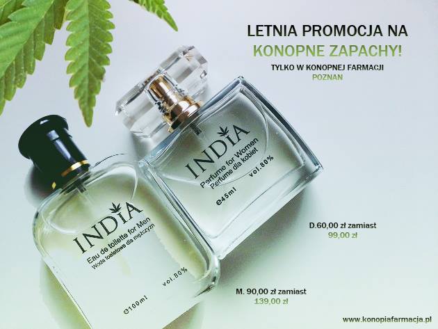 Letnia promocja konopnych perfum INDIA