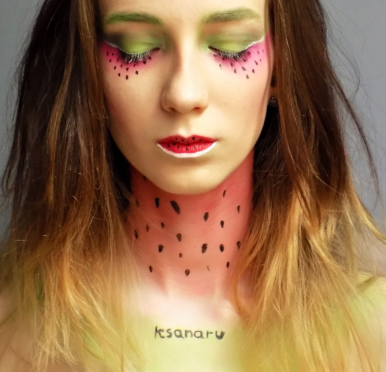 Watermelon Makeup. - Ksanaru