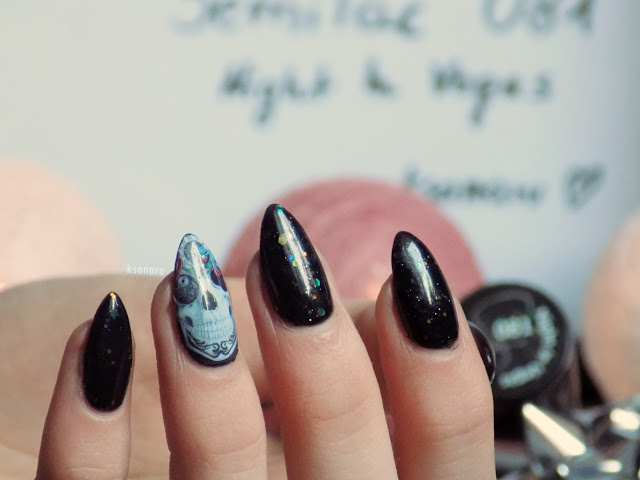 Semilac 081 Night In Vegas #skullnails | Ksanaru