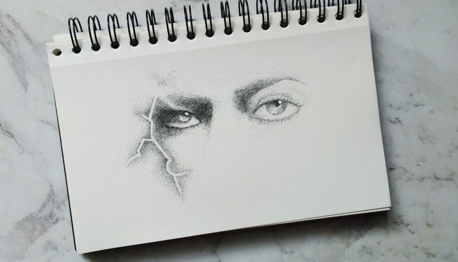 Blitz eyes | Dotwork art