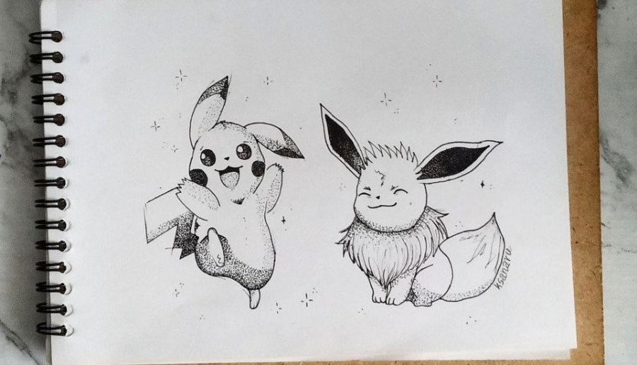 Dotwork pokemon.