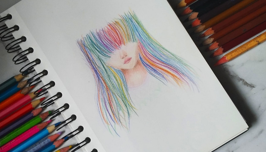 Rainbow hair bby