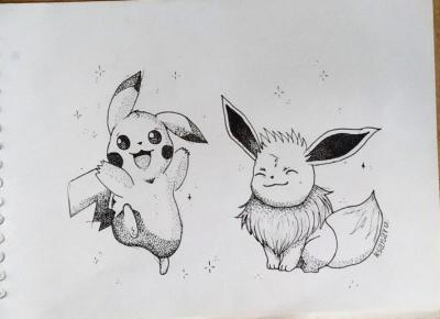 Pokemon dotwork fanart