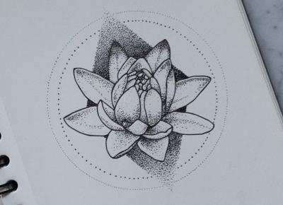 ✨ Kwiat lotosu ✨ | dotwork art