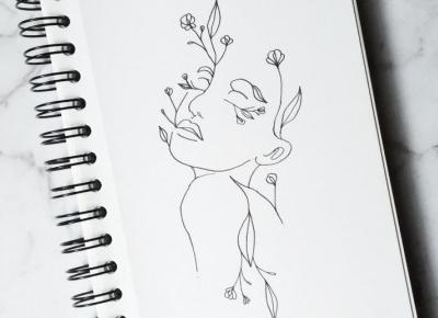 Flower women lineart