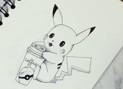 Pikachu & caffe art
