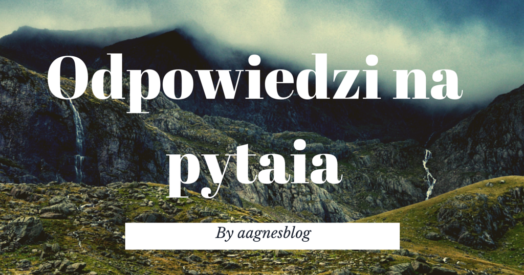 Aagnesblog: ODPOWIEDZI NA PYTANIA