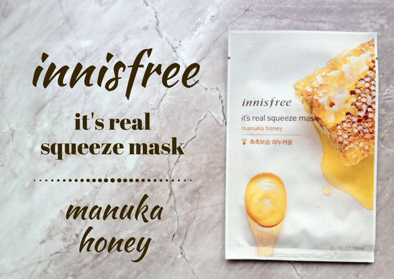 LAOLAMIKU: ZAMASKOWANA ŚRODA Z SINGASHOP.PL | INNISFREE IT'S REAL SQUEEZE MASK MANUKA HONEY