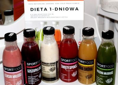 DIETA  1 - DNIOWA Z SOKAMI SPORTFOOD