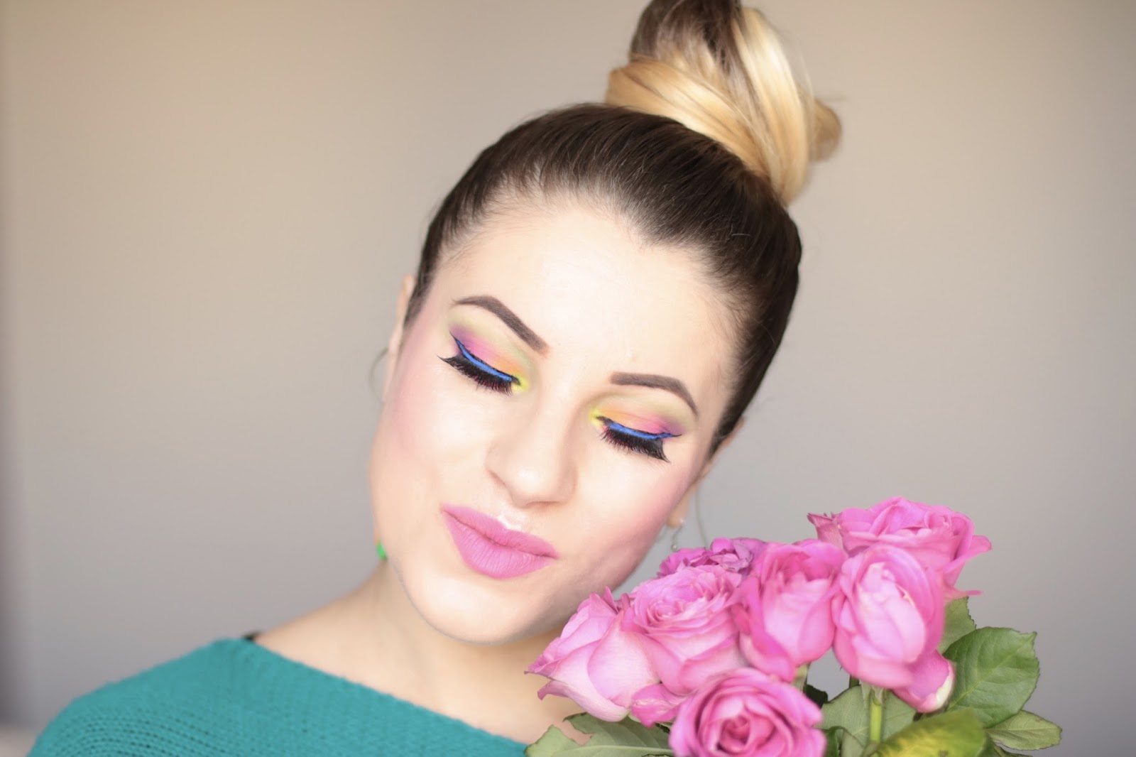 MakijaÅ¼ Zmalowany TÄczÄ - Rainbow Makeup | Ela Lis Make-Up