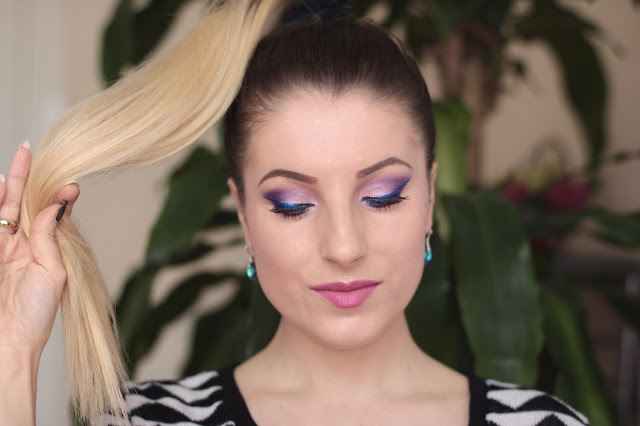 Beauty Makeup - Niebieski Metalic z Fioletem - Ela Lis Make-Up