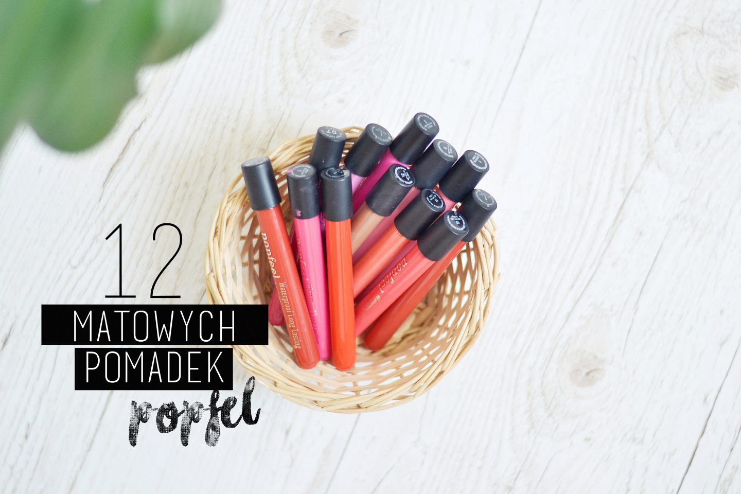 Zestaw 12 matowych pomadek | Popfel