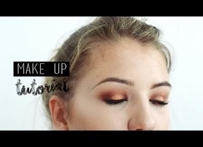 Make up tutorial ► pomarańczowy brokat z wibo | Marta