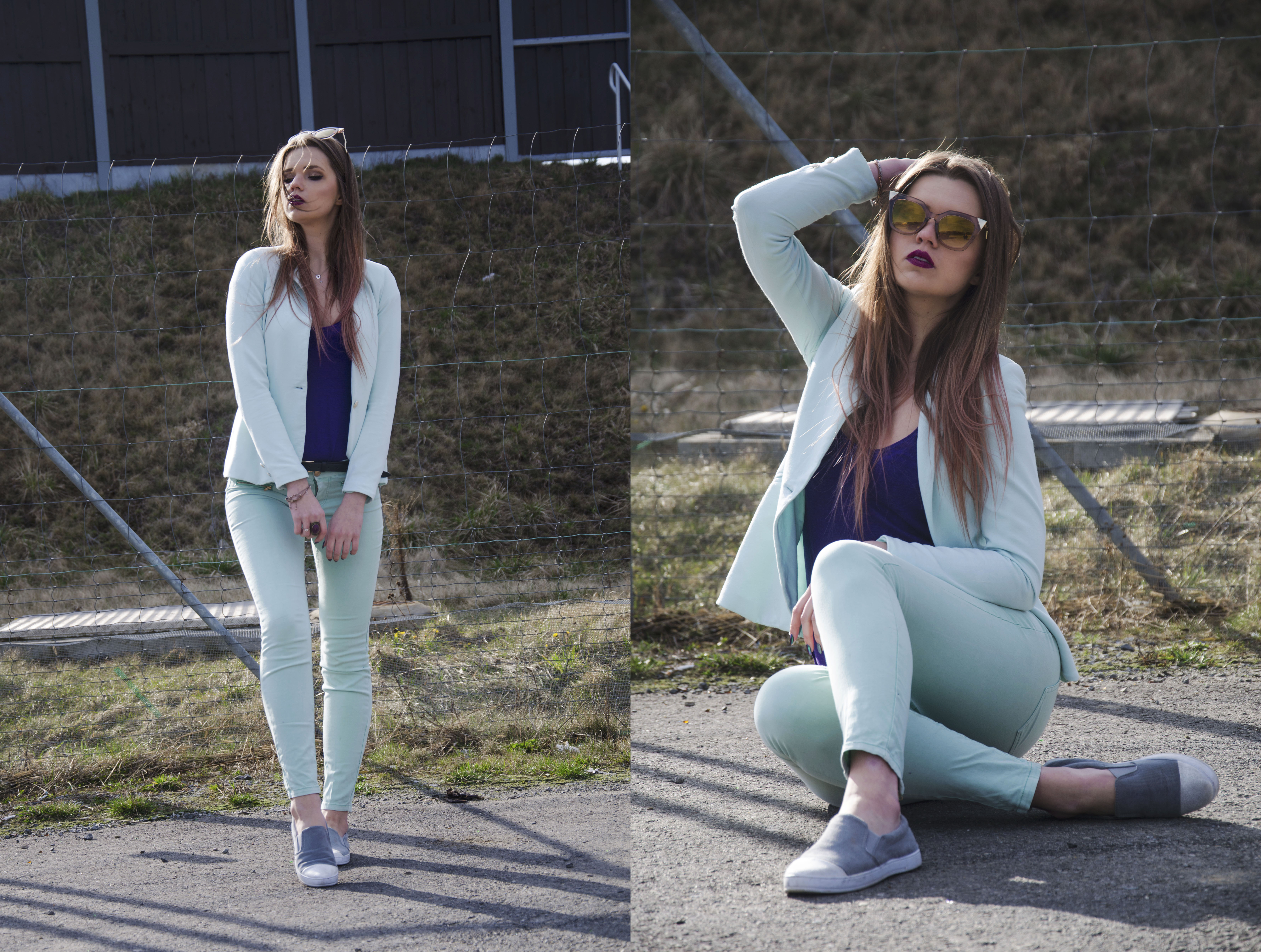 The world is my runway.: Mint outfit 