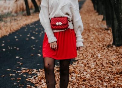 The world is my runway.: Czerwona sukienka i sweter