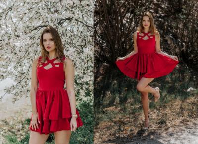 The world is my runway.: Czerwona sukienka - Talya