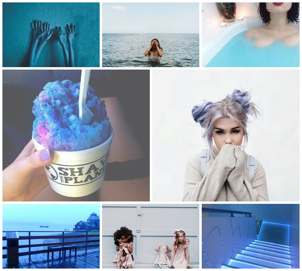 One color of inspiration - blue     