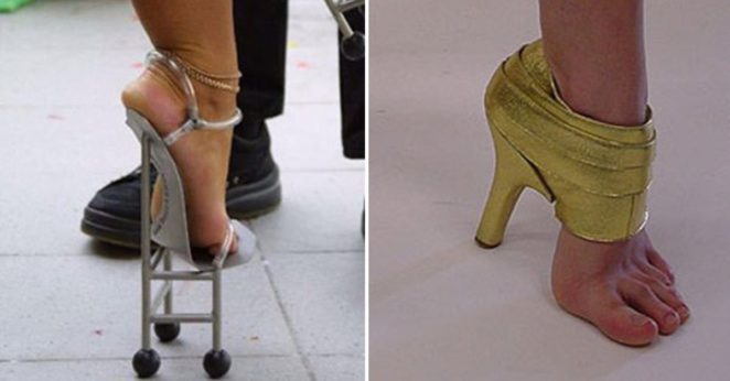 20 przedziwnych par butów, w których chodzenie wydaję się wręcz niemożliwe! #15 to lekka przesada | Popularne.pl