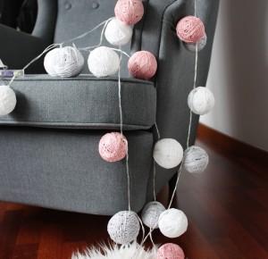 DIY Cotton Ball Lights  — make a douple
