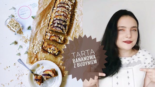 FIT tarta bananowa z budyniem (wegańska, bez cukru)